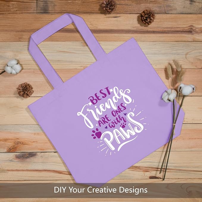TOPDesign 1-Pack Super Strong Large 12oz Cotton Canvas Tote Bag, Reusable