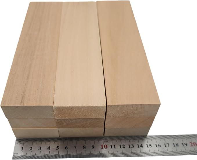10PCS Basswood Carving Blocks, Whittling Wood Carving Kit, Unfinished Wooden