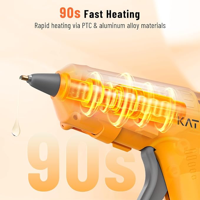 Katerk 3.7V Cordless Hot Glue Gun Kit