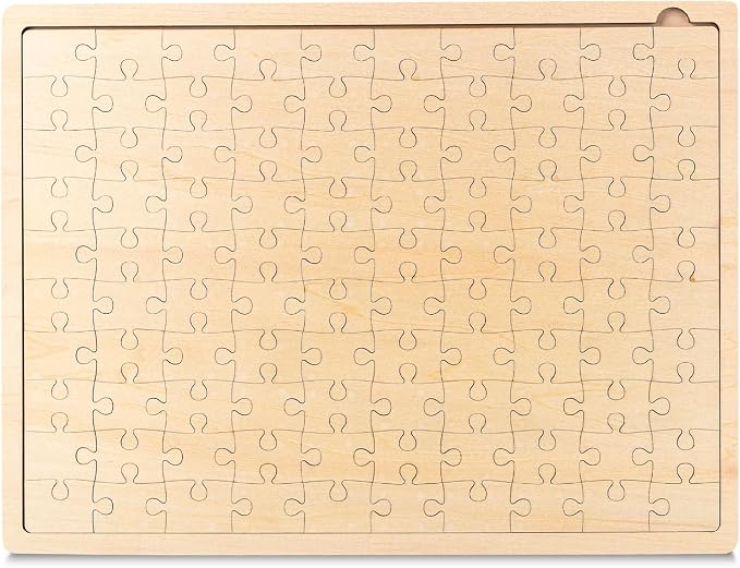 Mr. Pen- Blank Wooden Puzzle, 100 Pieces, 14.2" x 10.6" | Wooden Blank Puzzles