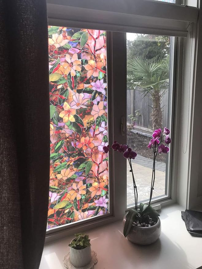 Bylimbo Window Film Magnolia Floral 45cm