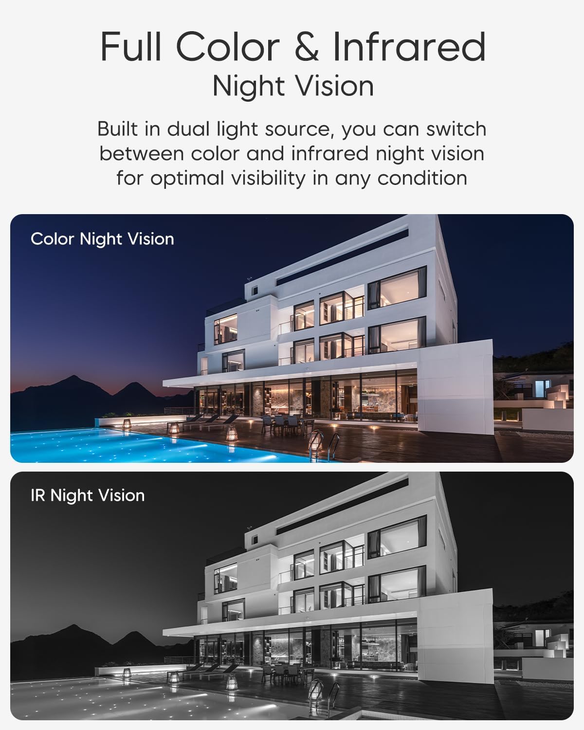 VSTARCAM 3MP+3MP Outdoor Security Camera, 2K Dual Camera, 360° Pan & Tilt, Custom Alarm Sound, Full Color Night Vision, 2-Way Audio, 2.4GHz WiFi, PIR Motion Sensor,Real Time Notifications