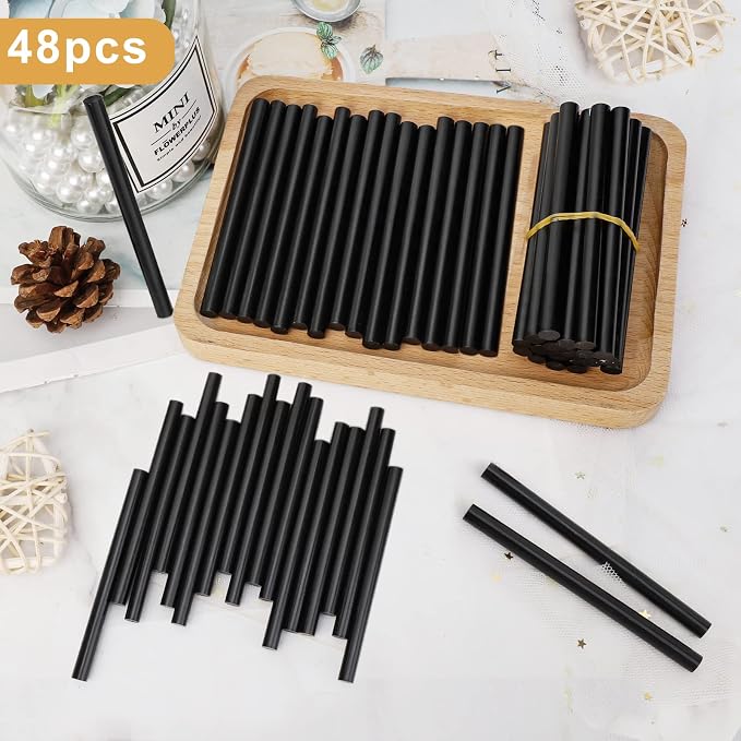 Manarty Black Hot Glue Stick, Adhesive EVA Glue Sticks