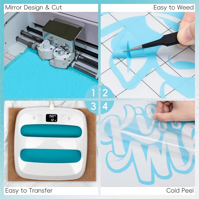Aoder Light Blue Heat Transfer Vinyl