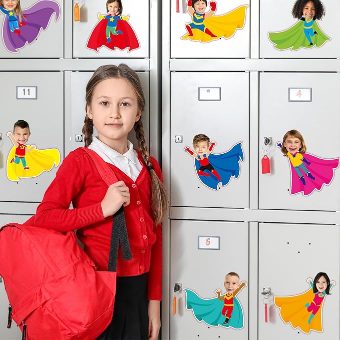 gisgfim 80Pcs Super Theme Hero Cutouts Back to School Decorations Bulletin