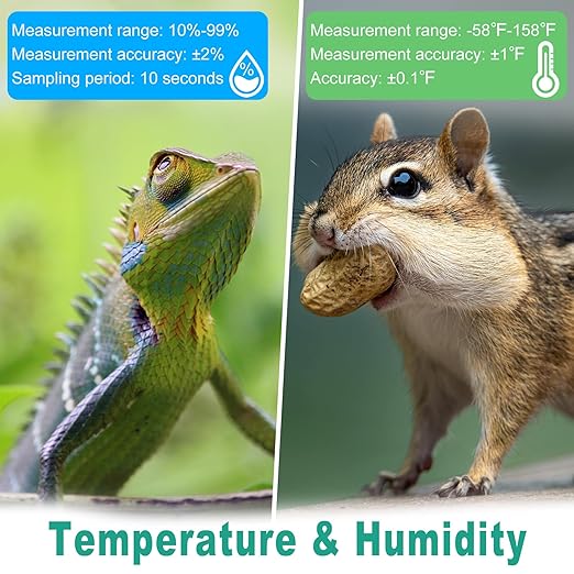 Vaikby 6-Pack Mini Digital Thermometer Hygrometer, Indoor Humidity Monitor, Temperature Humidity Gauge Meter with Fahrenheit (℉) for Humidors, Greenhouse, Garden, Cellar, Closet, Fridge