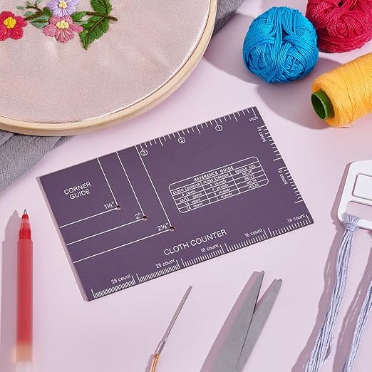 PH PandaHall 201 Stainless Steel Cross Stitch Tool, Cross Stitch Reference Tool