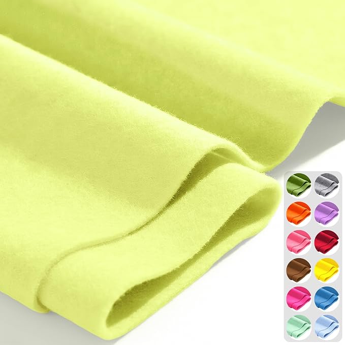 Soft Yellow 36" X 36" Felt Fabric Sheet