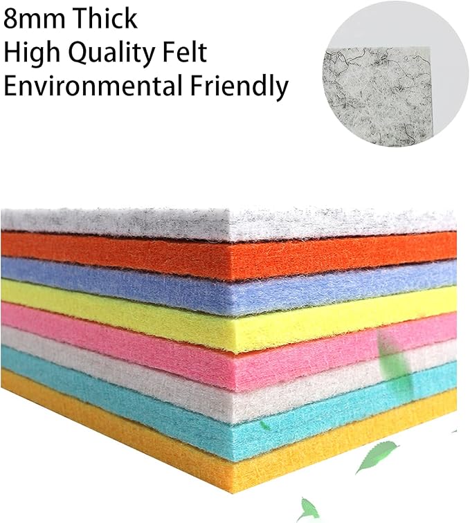 8 MM Thick Felt Furniture Pads, 15’’ x 12’’ Gray Felt Pads