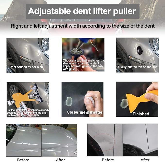 GLISTON Auto Dent Puller Kit