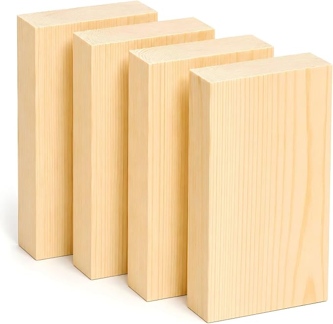 Unfinished Wood Blocks for Carving, Painting and DIY Crafts