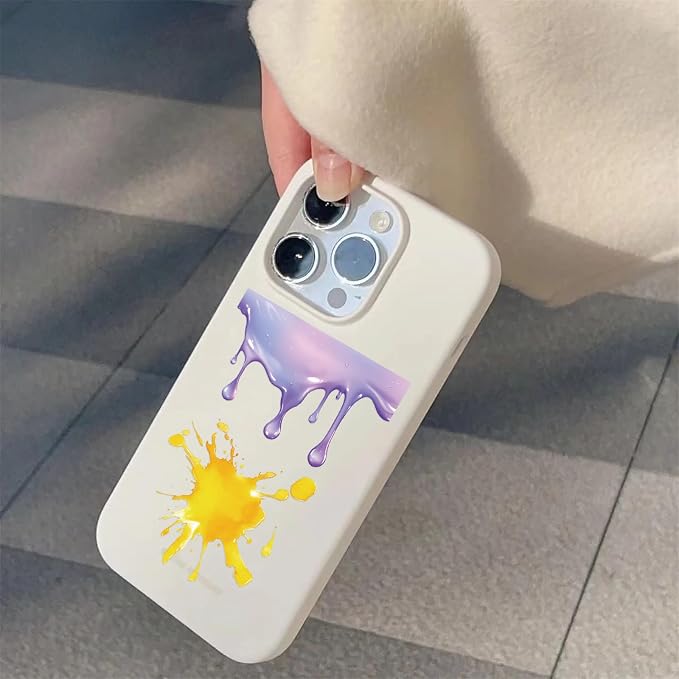 50 Pieces of Transparent Cartoon Dripping Paint Stickers, Suitable