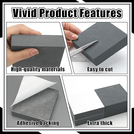 4 Pcs 1" Thick Foam Padding Sheet
