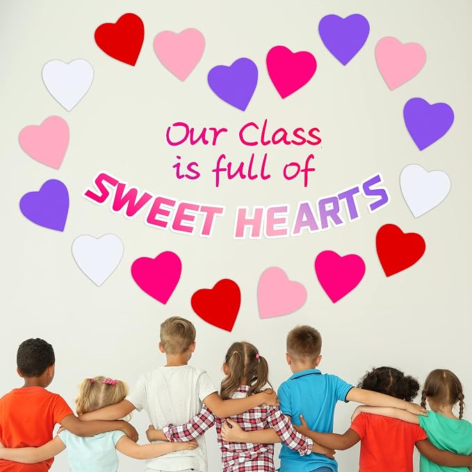 90 Pieces Heart Cutouts Paper Hearts Heart Shape Cards 5.5 Inches Large