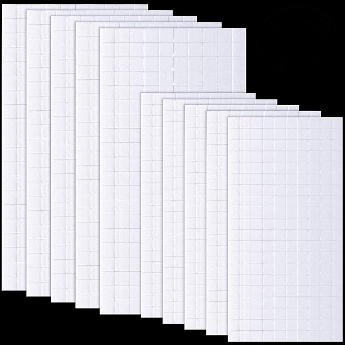 Zonon 16 Sheets Adhesive Foam Squares 3200 Pcs Double Sided Self Dots Precut