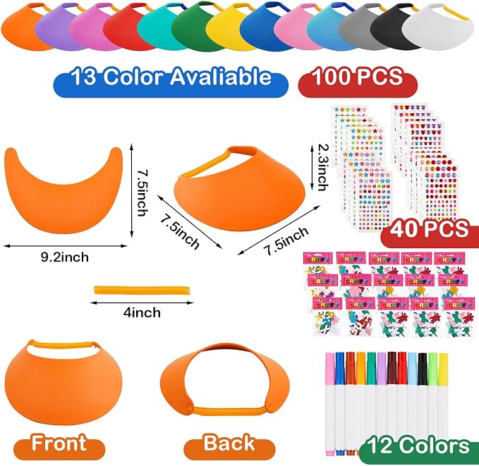 Outus 141 Pcs Assorted Craft Decorations
