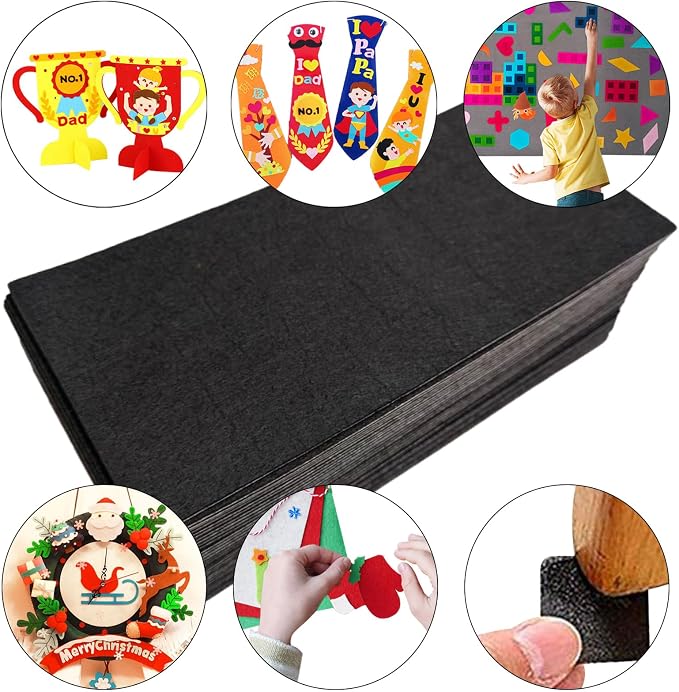 Jtnohx Self Adhesive Felt Sheets, Sticky Fabric Square