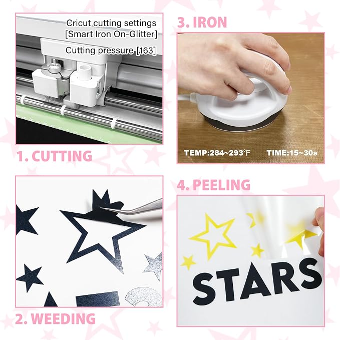 HTV Heat Transfer Vinyl, Mixeds 12pcs 12" x 10" Iron-on Vinyl | Iron On Vinyl