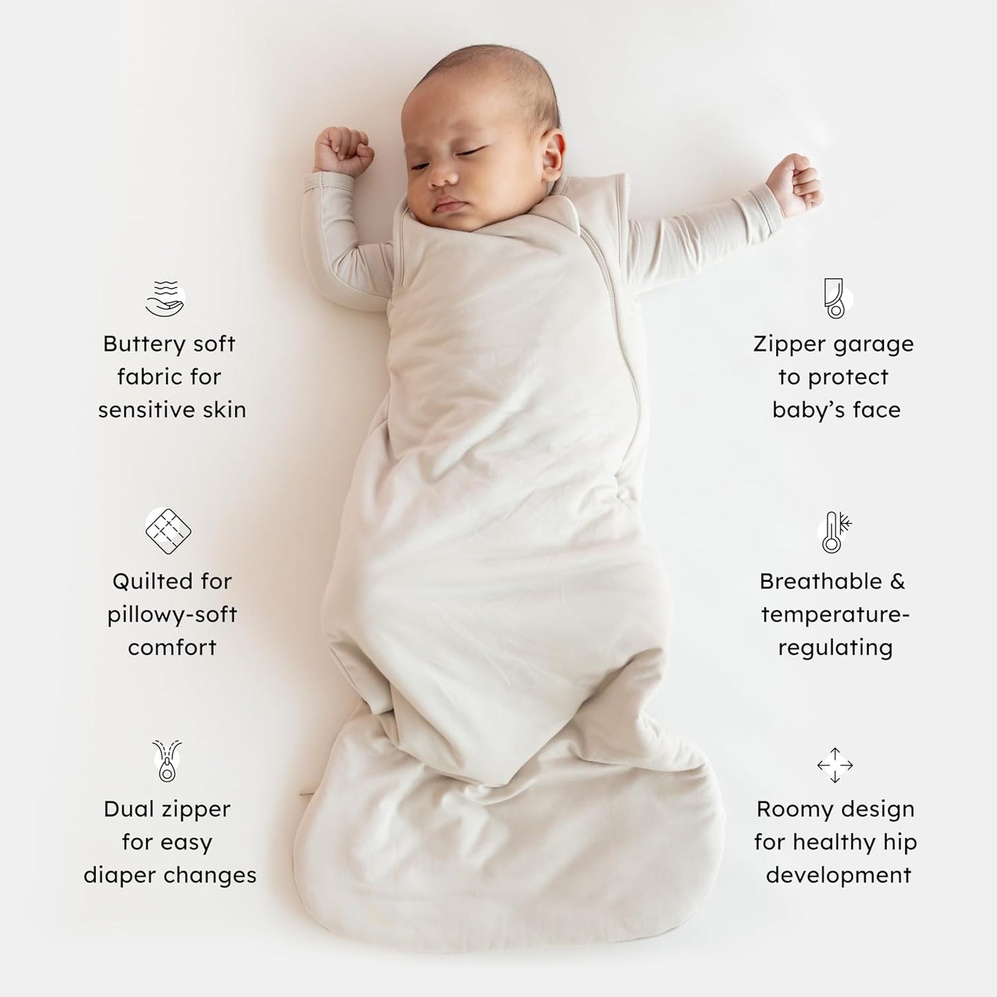 KYTE BABY Unisex Rayon Sleeping Bag for Babies and Toddlers, 1.0 Tog