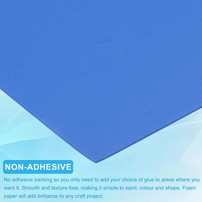 PATIKIL 30 Pack EVA Foam Sheets, Dark Blue
