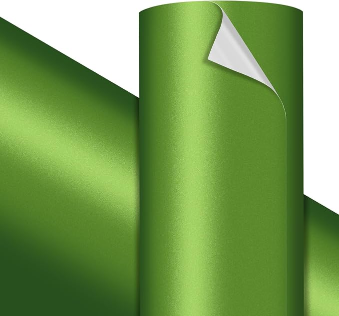 VViViD Premium Matte Metallic Green Craft Vinyl Roll 1ft x 5ft – Bubble-Free