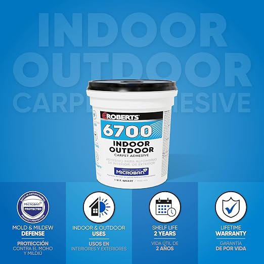 ROBERTS 6700-0 1 Quart Indoor/Outdoor Carpet/Artificial Turf Adhesive