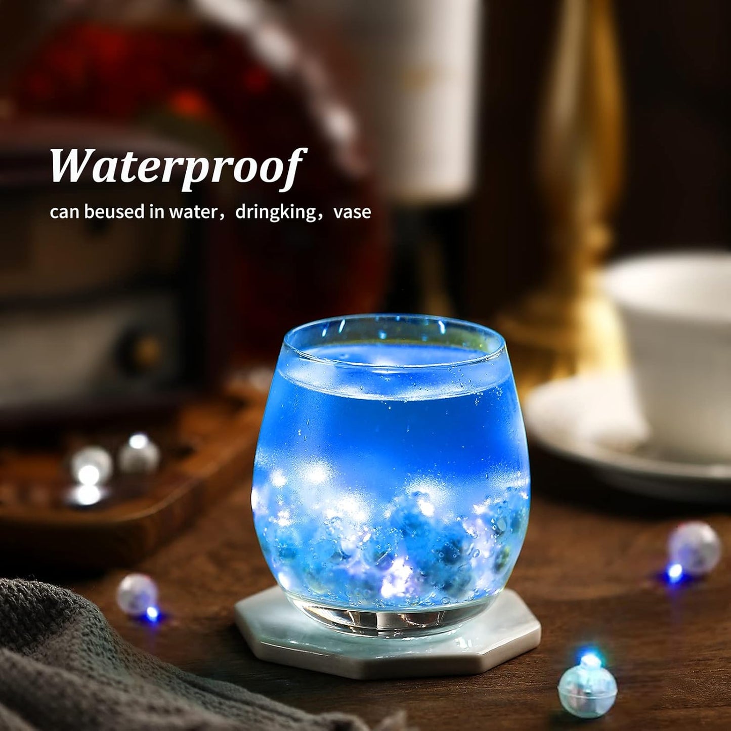 ZGWJ 50PCs Mini Led Lights for Paper Lantern, Blue Led Balloons Light up Balloons for Neon Party Lights Easter Eggs Christmas Halloween Birthday Party Wedding Decoration