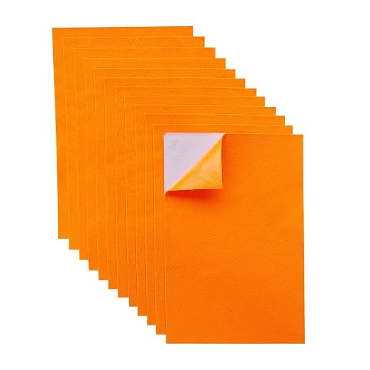 Jtnohx Self Adhesive Felt Sheets, 12 Pieces Felt Fabric