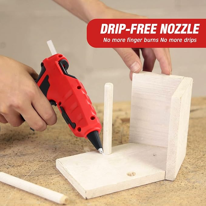 LIVOWALNY Cordless Hot Glue Gun Compatible