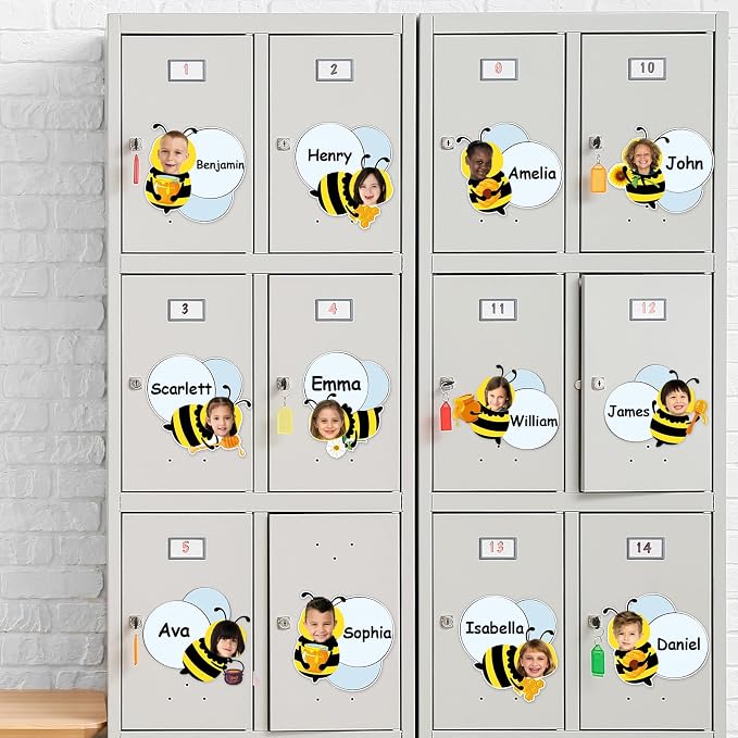 gisgfim 80Pcs Bee Cutouts Summer Honey Bee Decorations Bulletin Board Summer