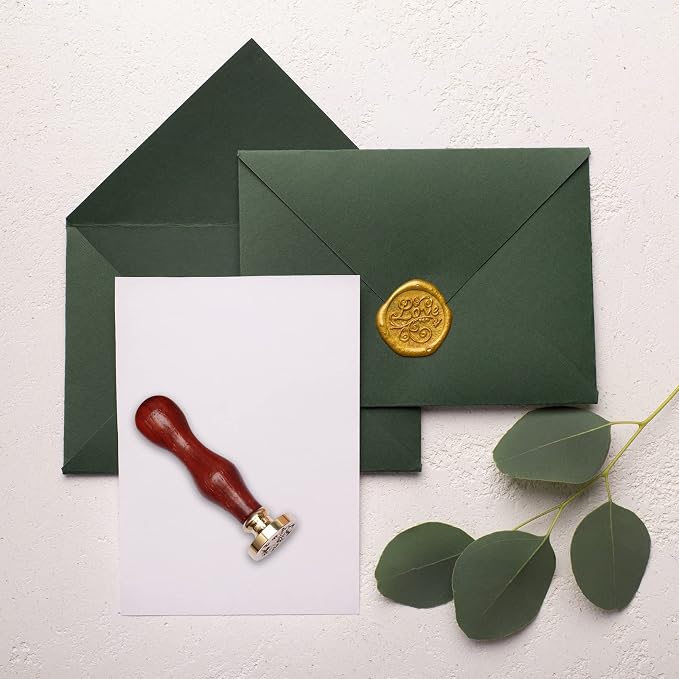 Sealing Wax Sticks 12P with Glue Gun, Luxiv 5.4" Sealing Waxs Stick 10MM Fire