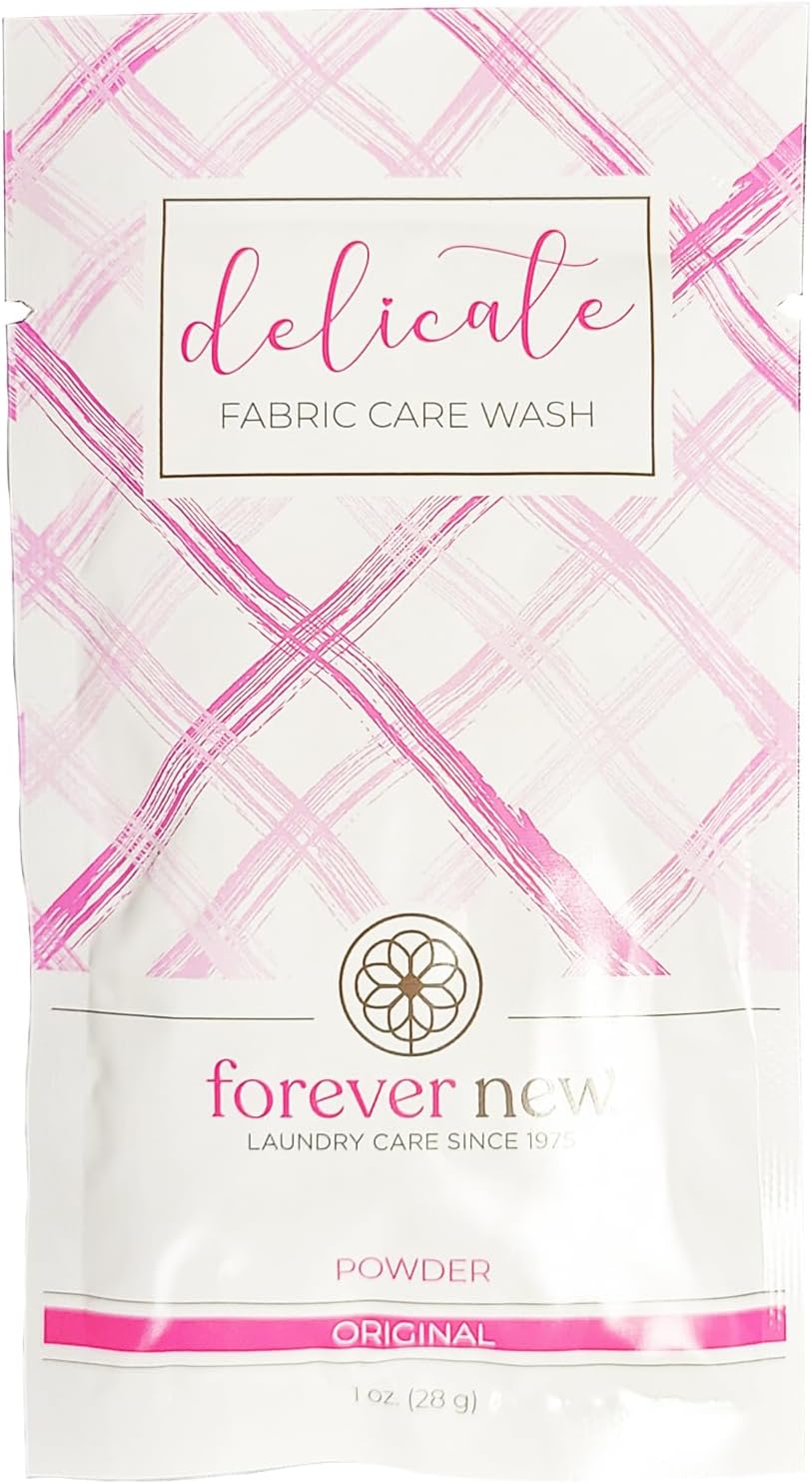FOREVER NEW Granular Detergent Powder - Delicate Laundry Care Wash - Original Scented, 1 oz Travel Packets x10