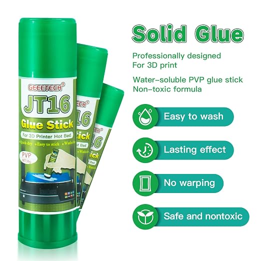 3D Printer Glue Sticks 6-Pack, 1.27oz Each, Strong First Layer Adhesion