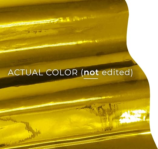VViViD Chrome Gold Gloss DECO65 Permanent Adhesive Craft Vinyl