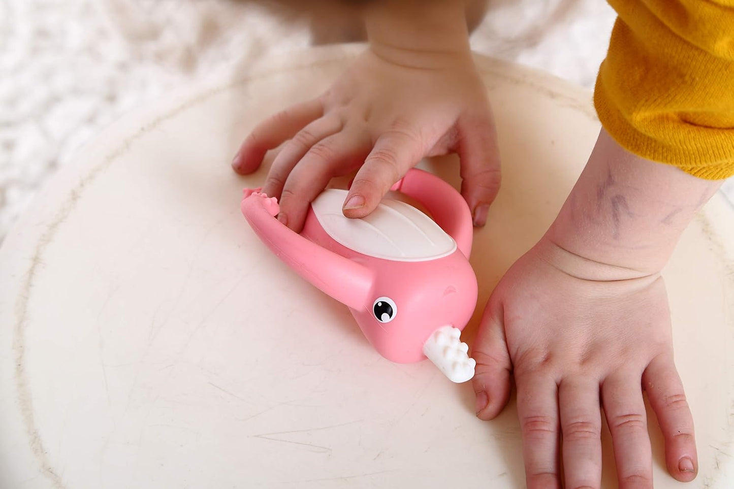 Smily Mia Narwhal Silicone Baby Teether for 3-6Months, Teething Toys 6-12Months, Best Toys for 4Months Babies, Sensory Toys for Teething Babies, Chew Toys for Teething Pain Relief, Pink
