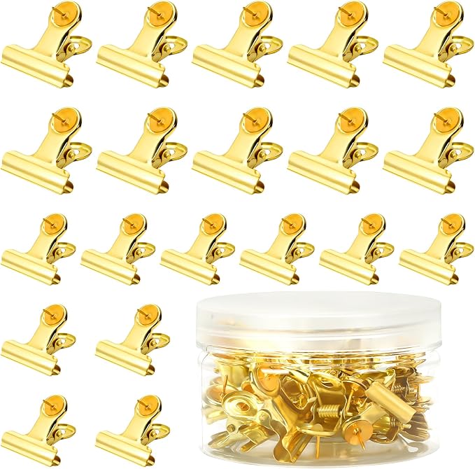 SANNIX 20 Pcs Metal Push Pin Clips 22mm and 31mm