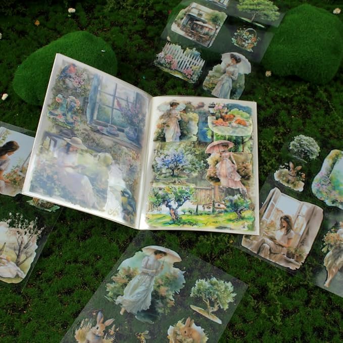 Spring Landscape Pre-Cut Journal Sticker Book
