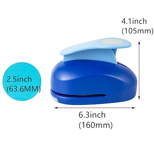 2.5 inch Circle Punch, Paper Circles, Large Hole Punch