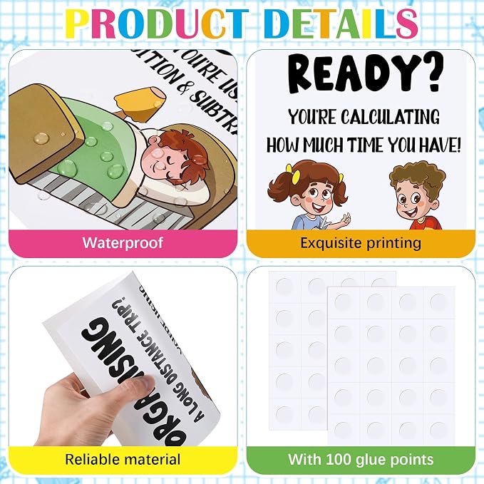 Mooliwe Math Classroom Decor Welcome Back to School Bulletin Board Set DIY