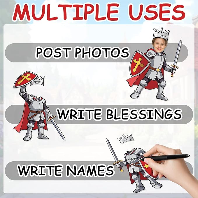 48 Set Medieval Knight Cutouts