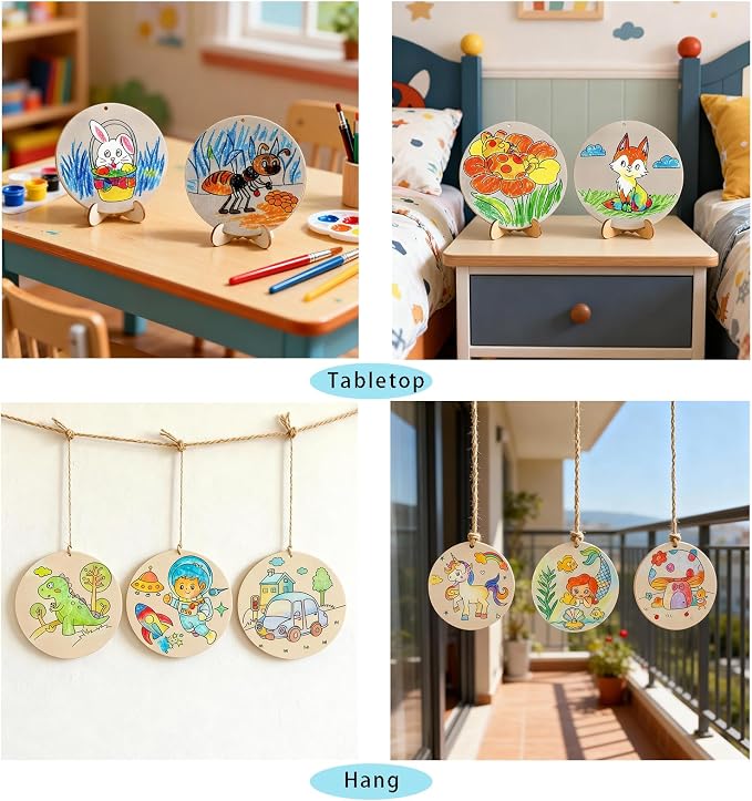 10PCS Wooden Crafts to Paint