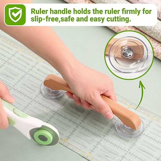 Ruler Handle Set, 1 Ruler Handle and 2 Grippers