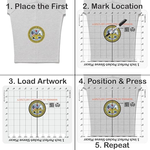 Heat Press Safe Pocket and Sleeve Placement Guide | Australian Designed and