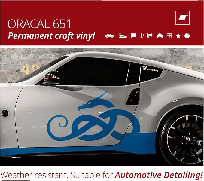 ORACAL 651 Matte Sky Blue Permanent Vinyl Tape Roll – Premium Adhesive Film