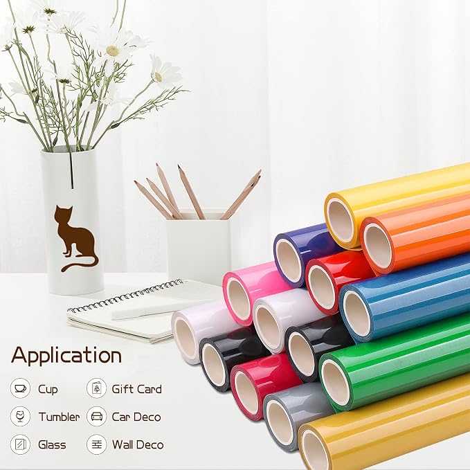 Dark Brown Permanent Adhesive Vinyl Roll