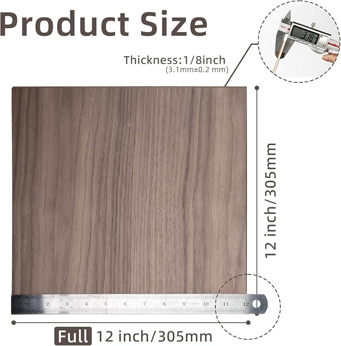 1/8" Walnut Plywood Sheets, 3mm Plywood
