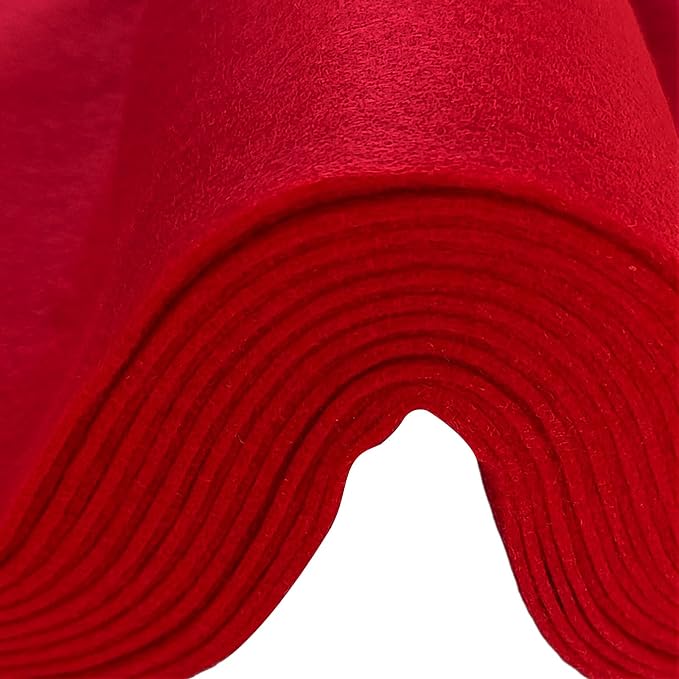Jtnohx Color Felt, Soft Felt Sheets, 1.4mm Thick 8"x12" Handicraft Felt Fabrics