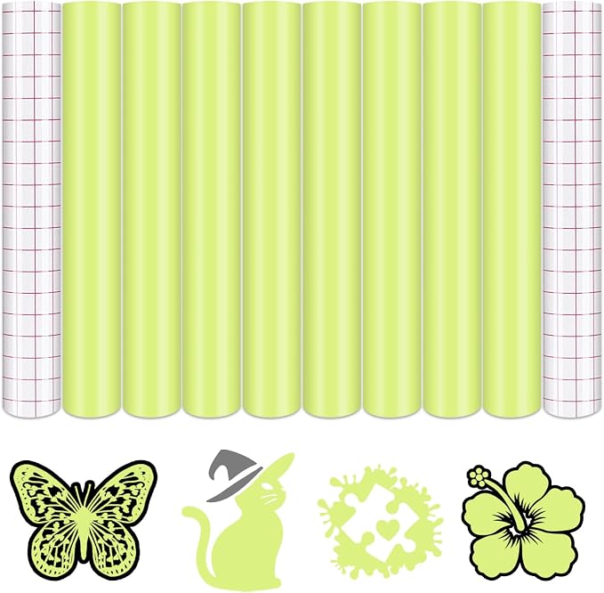 Tintnut Boho Permanent Vinyl 8 Sheets 12''x10'' Olive Green Adhesive Vinyl |