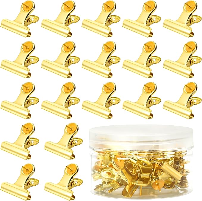 SANNIX 20 Pcs Metal Push Pin Clips 31mm