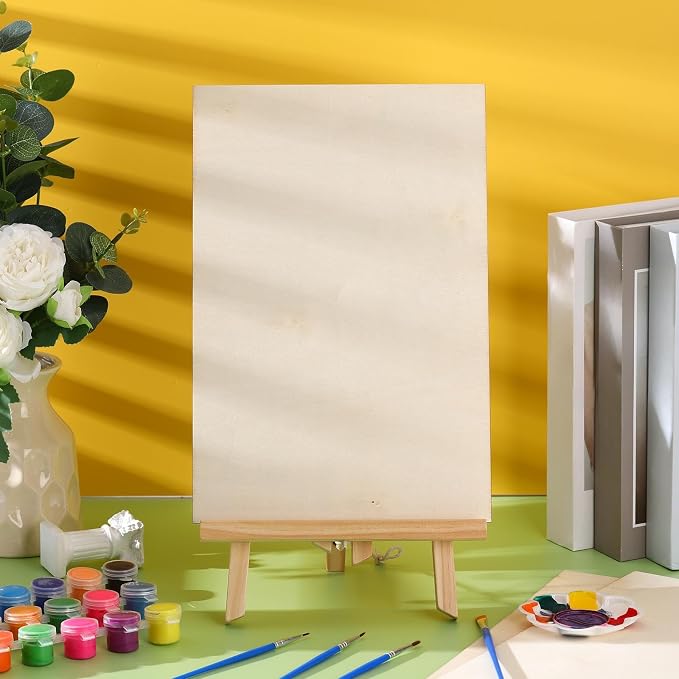 Vicenpal 24 Pcs Basswood Sheets 3 mm Plywood Sheets Unfinished Wood